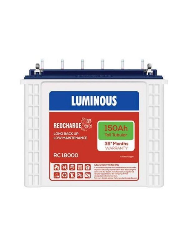 eco volt neo 1050 inverter and red charge 18000 150ah tall tubular battery heclu102